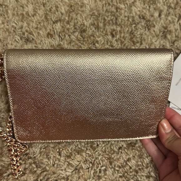 Coach Metallic Leather Chain Wallet - Picture 4 of 9